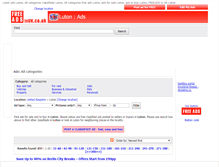 Tablet Screenshot of luton.freeadsinuk.co.uk