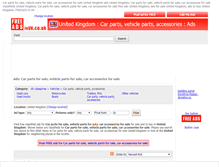 Tablet Screenshot of cars-parts-accessories.freeadsinuk.co.uk